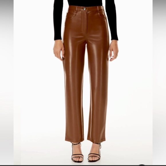 The Melina “leather” pant in epicurean brown - Picture 5 of 6